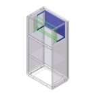 DKC EUROPE - Acc. per Serie GRAFI 7 - Kit 4 staffe e piastra in acciaio per cestello cod. 095777801, prof. 330 mm