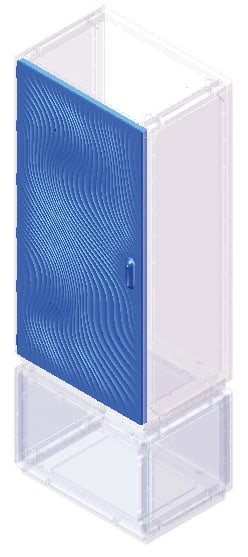 DKC EUROPE - Acc. per Serie GRAFI 12 - Kit anta vano, altezza vano 1340 mm