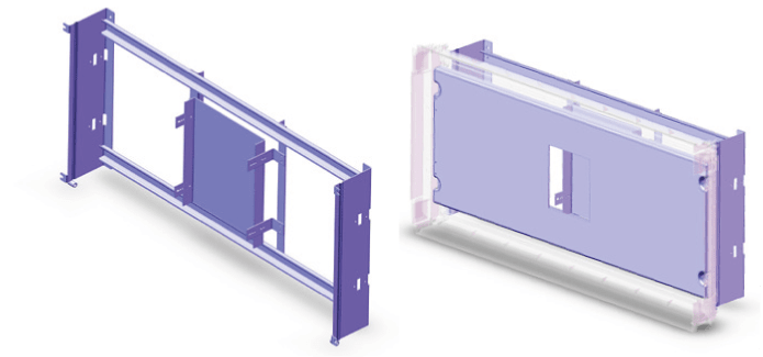 DKC EUROPE - Acc. per Serie GRAFI 9 - Cestello per alloggiamento interruttori scatolati, altezza vano 658 mm