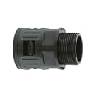 DKC EUROPE - Raccordo ad innesto rapido in poliammide, PG13, filetto maschio metallico, IP68, nero, AD18,5
