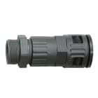 DKC EUROPE - Raccordo pressacavo, PG13, filetto maschio plastico, IP68, nero, AD18,5