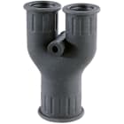 DKC EUROPE - Raccordo di distribuzione a Y in TPE, IP66, nero, AD21,2-21,2-28,5