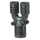 DKC EUROPE - Raccordo di distribuzione a Y-PA, IP68, nero, AD28,5-28,5-34,5