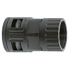 DKC EUROPE - Raccordo diritto ad innesto rapido in PA, filetto femm. plastico UNEF 1"3/16-18, IP68, nero, AD42,5