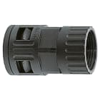 DKC EUROPE - Raccordo diritto ad innesto rapido in PA, filetto femm. plastico, M 25 x 1,5 , IP68, nero, AD28,5