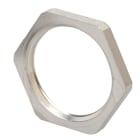 DKC EUROPE - Ghiera ribassata in ottone nichelato, filettatura Metrica 25 x 1,5 , Tipo B