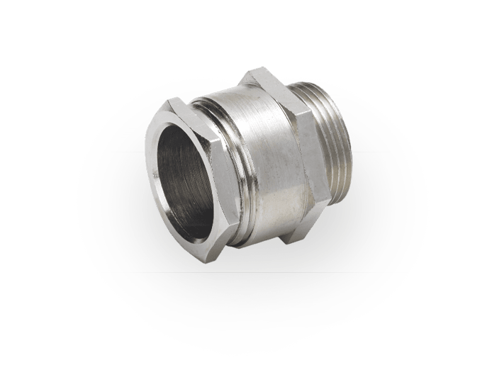 DKC EUROPE - Pressacavo in ottone nichelato, filettatura PG48, serraggio cavo 44-46 mm, IP54