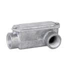 DKC EUROPE - Scatola di infilaggio in alluminio, 2 vie una a destra, filettatura GAS 3/4", IP65