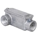 DKC EUROPE - Scatola di infilaggio in alluminio, 2 vie una a sinistra, filettatura GAS 2", IP65