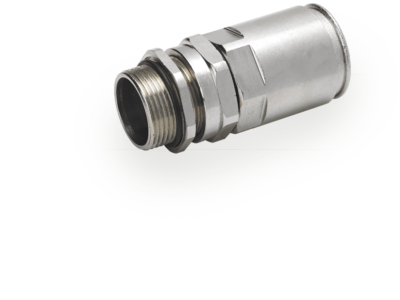 DKC EUROPE - Raccordo pressacavo a innesto rapido, tubo diam. 32mm, filetto M40, serraggio 20-27 mm, IP68