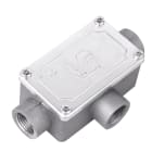 DKC EUROPE - Scatola di infilaggio in lega di alluminio, tre vie a T, filettatura GAS 1/2", IP65