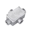 DKC EUROPE - Scatola di infilaggio in lega di alluminio, 4 vie, filettatura GAS 1", IP65