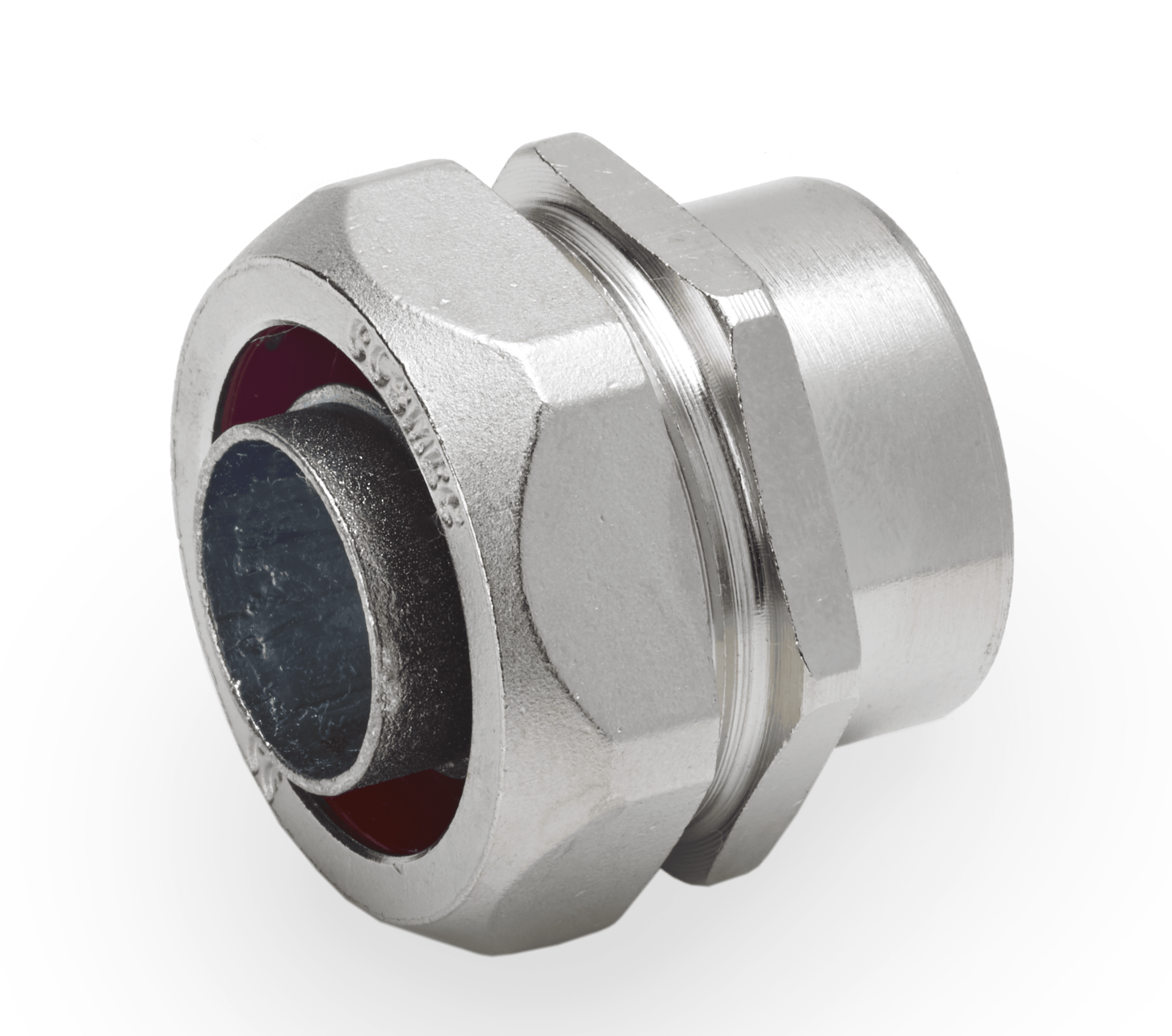 DKC EUROPE - Raccordo metallico femmina fisso ATEX, filetto M63x1,5 mm, per tubo fless. diam. 51 mm