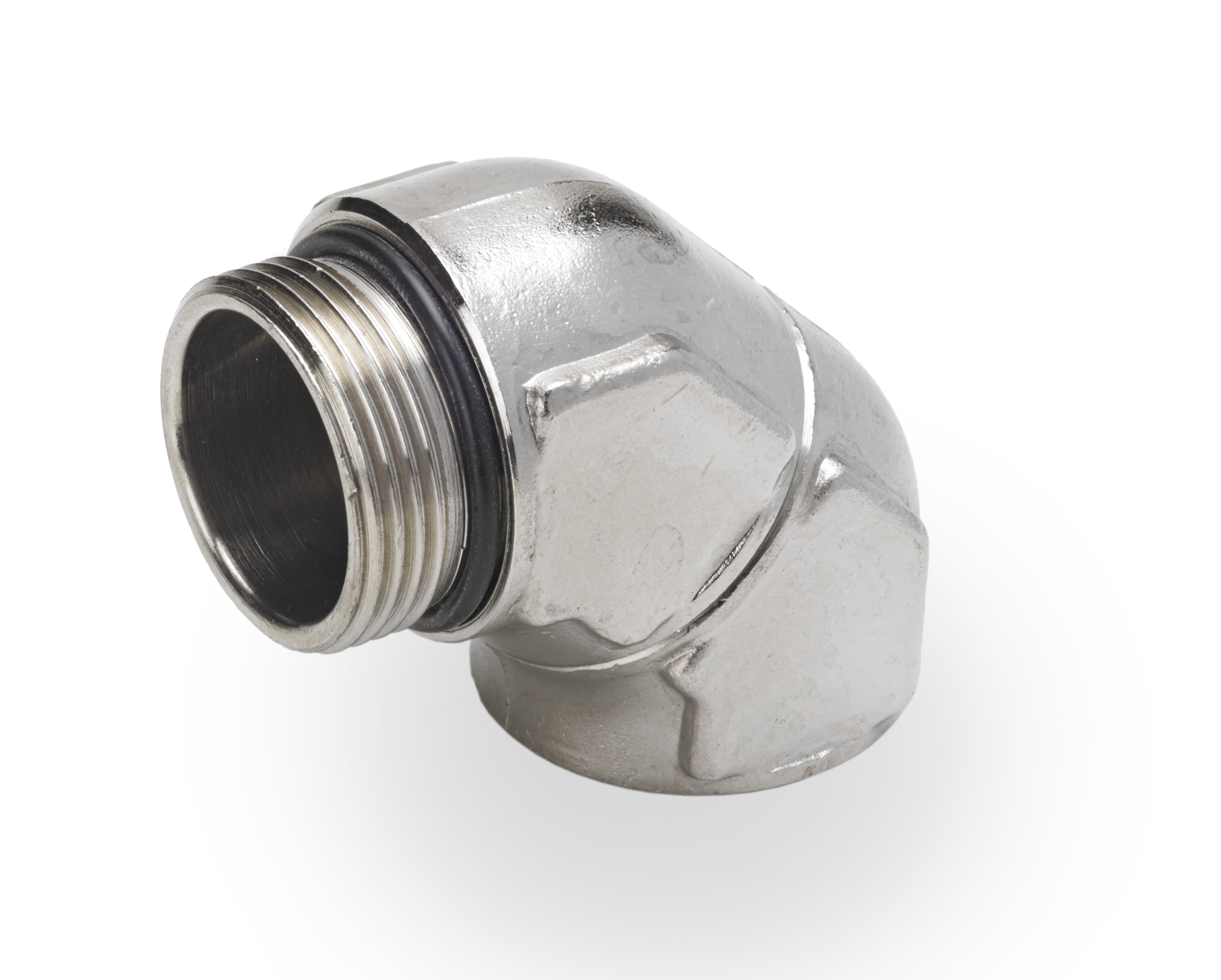 DKC EUROPE - Raccordo metallico stampato curvo a 90° ATEX, filetto M 20x1,5 mm