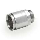 DKC EUROPE - Raccordo a innesto rapido tubo-scat. in INOX AISI 316L ATEX, diam. 32mm, filetto m. M32x1,5 mm, IP67