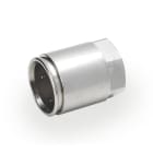 DKC EUROPE - Raccordo a innesto rapido in ottone ATEX, tubo diam. 25 mm, filetto f. M25x1,5 mm, IP67