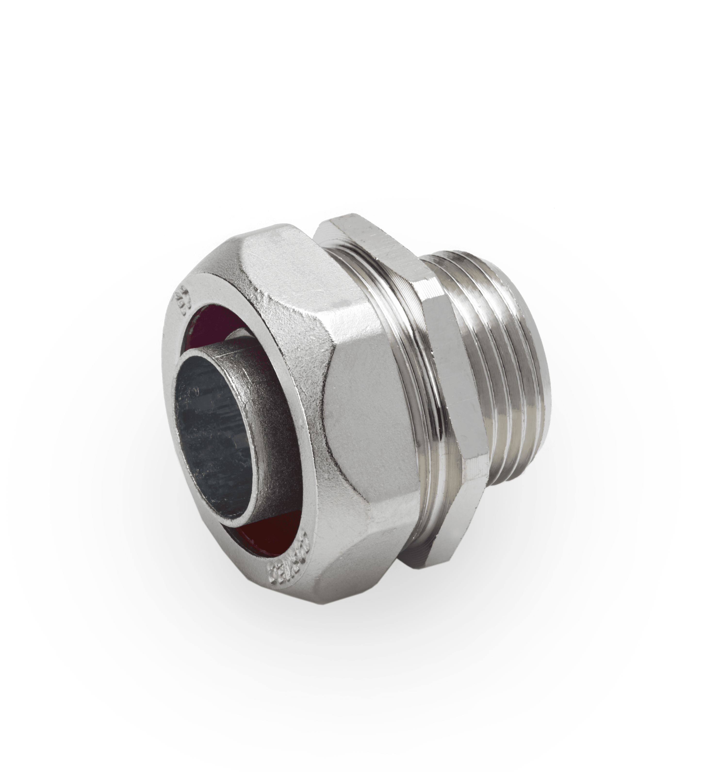 DKC EUROPE - Raccordo metallico femmina fisso ATEX, filetto GAS 1" 1/2, per tubo fless. diam. 40 mm