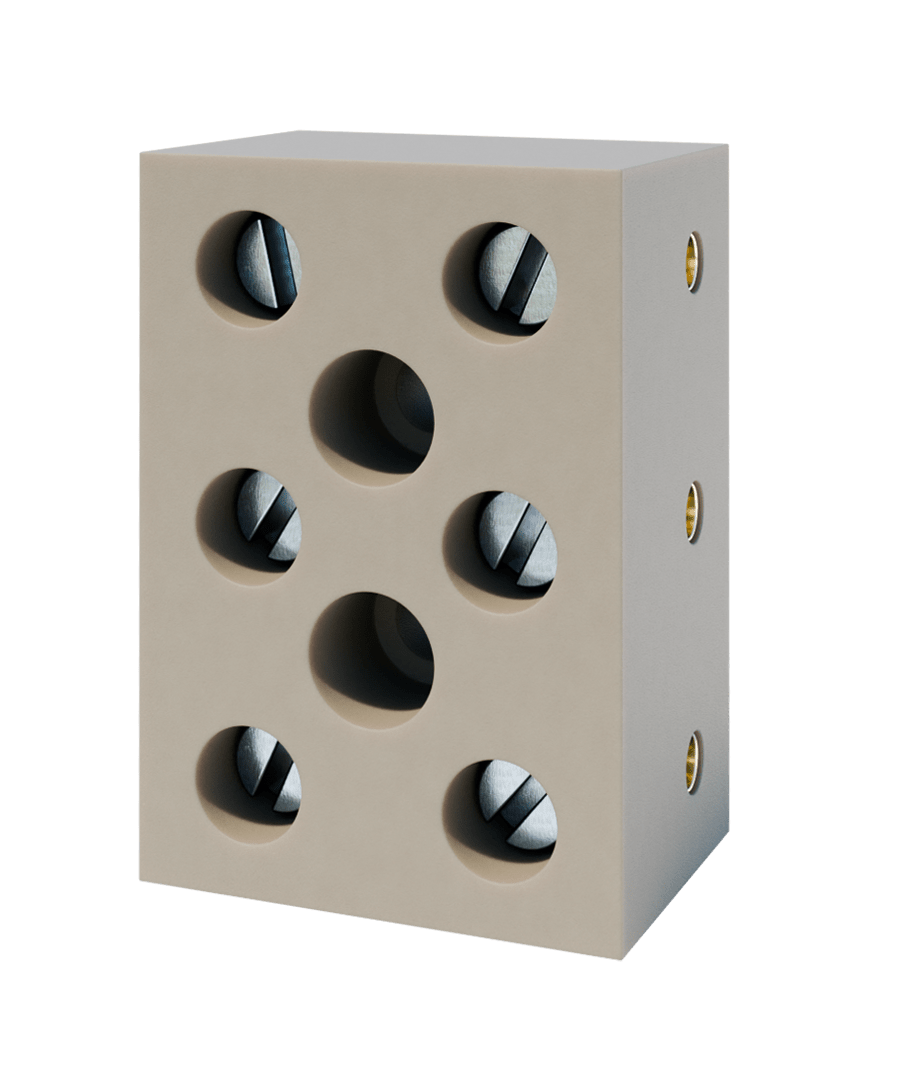 DKC EUROPE - Morsetto di derivazione ceramico fireproof, 2 poli, serraggio 2x6 mmq