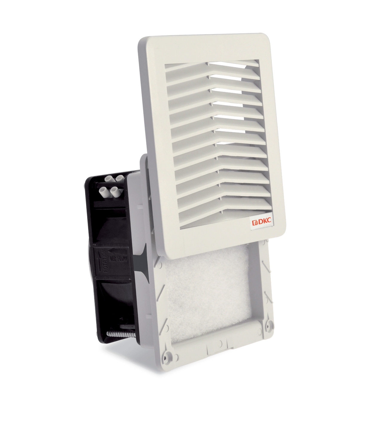 DKC EUROPE - Filtro di dimensioni 150 x 150 mm, con ventilatore 230Vac