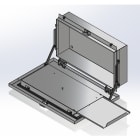 DKC EUROPE - Ripiano porta tastiera richiudibile, larghezza 800 mm