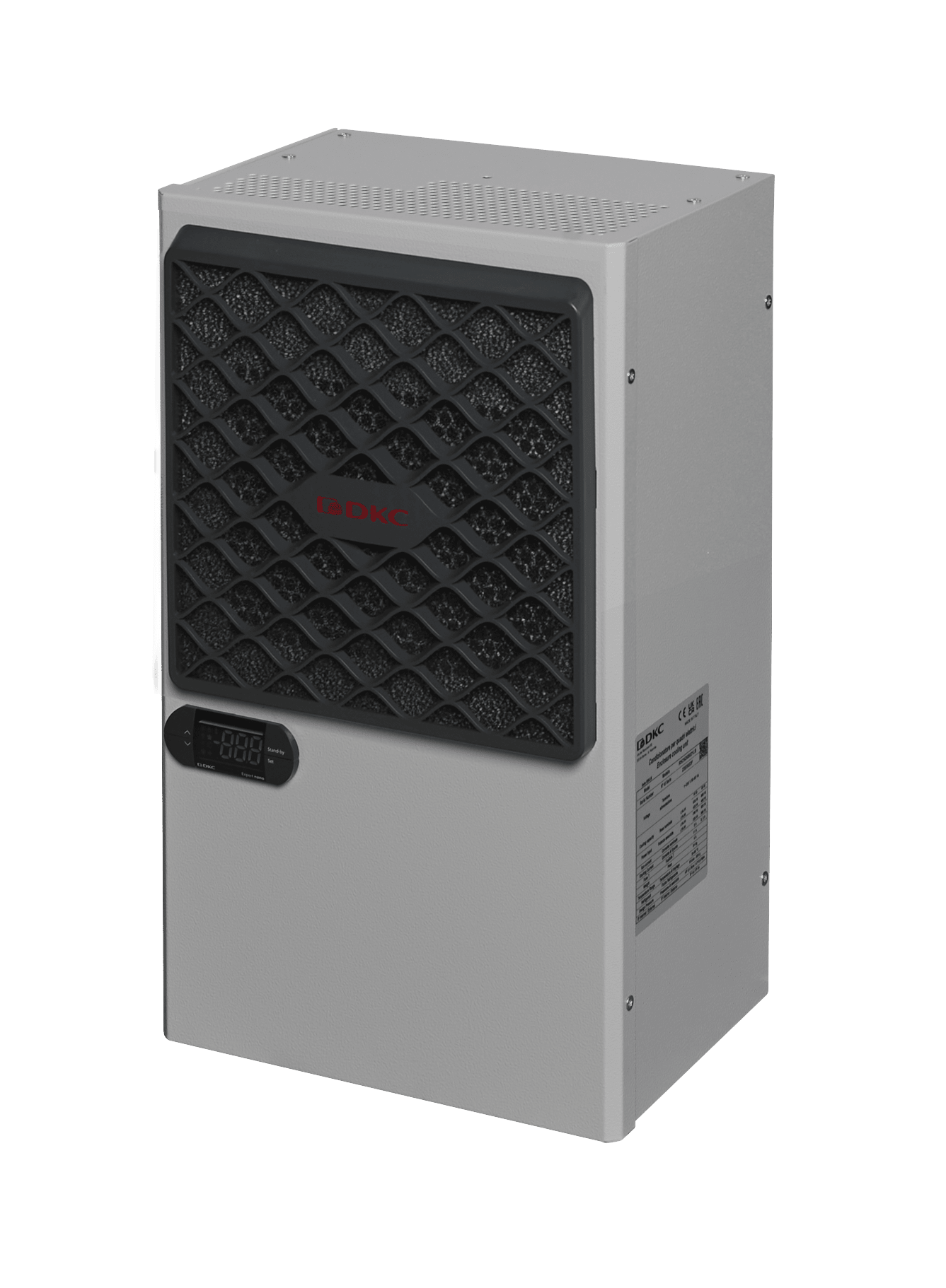 DKC EUROPE - Condizionatore da Parete 300W, bifase 400,440,460V 50/60Hz, Base, cover inox AISI304