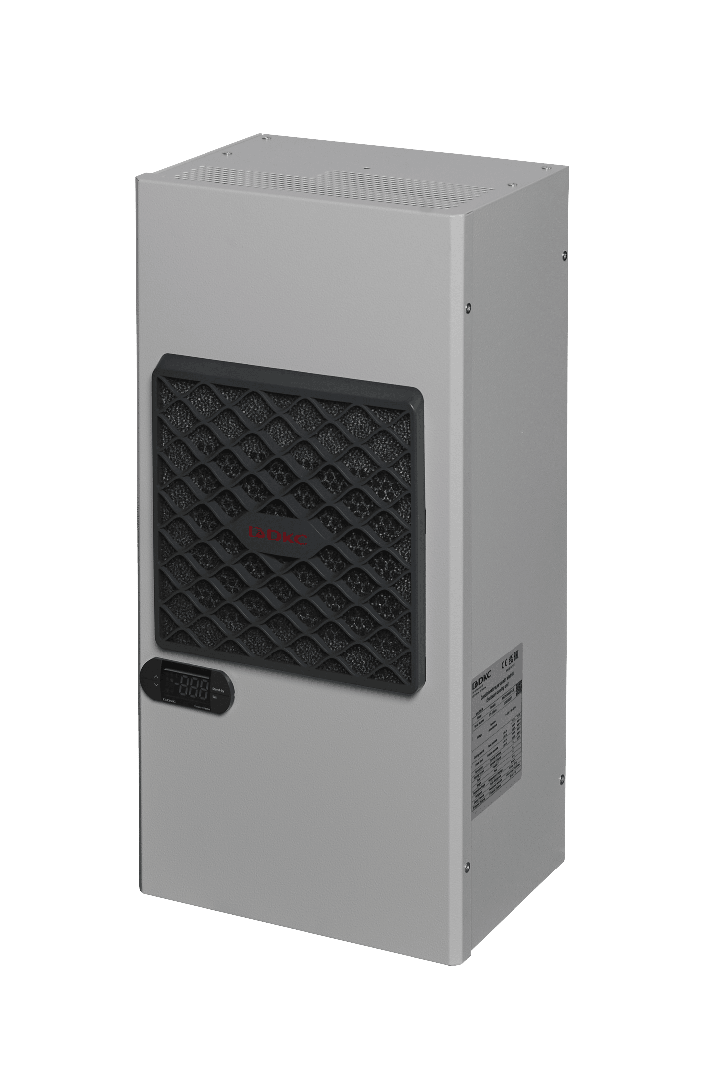 DKC EUROPE - Condizionatore da Parete 800W, bifase 380,400,440,460,480V 50/60Hz, Top, cover inox AISI304