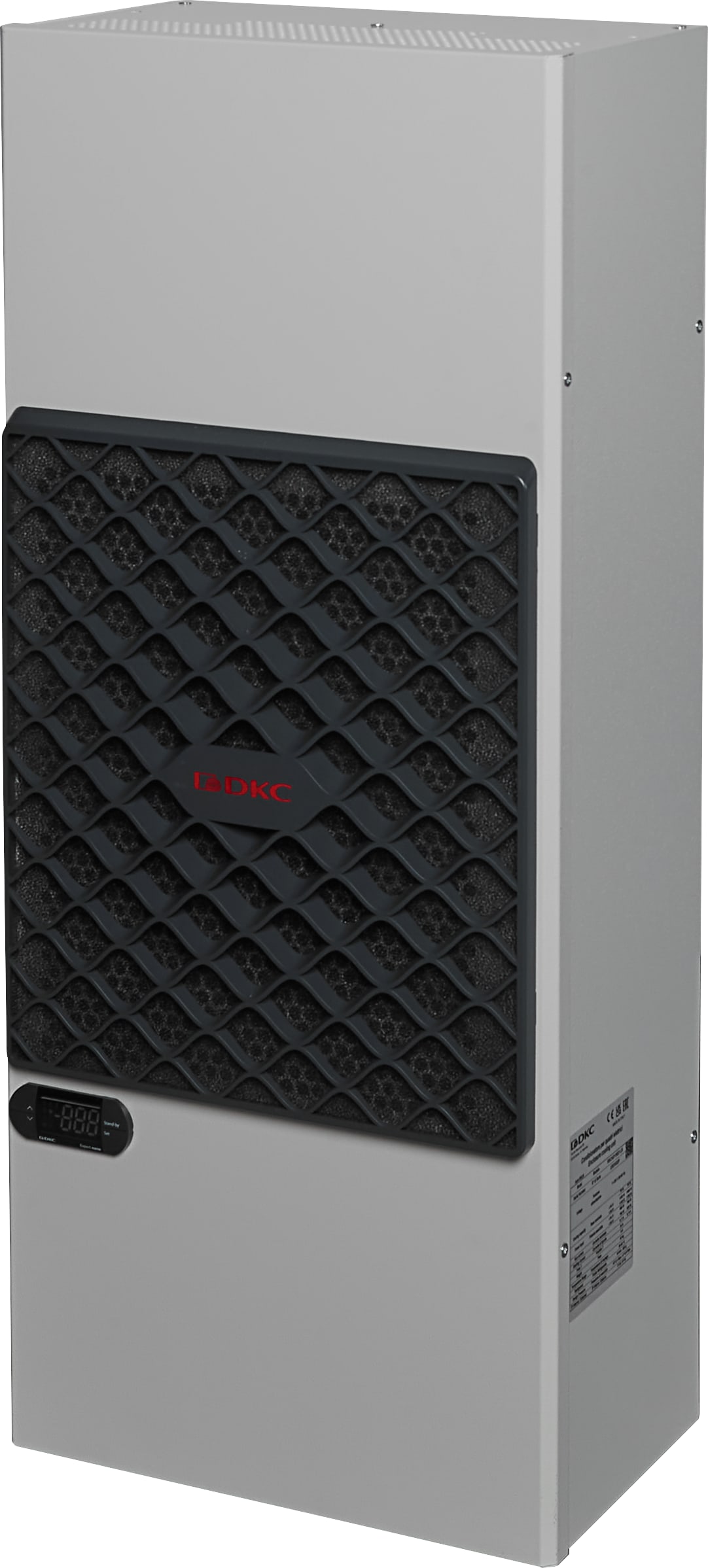 DKC EUROPE - Condizionatore da Parete 1000W, bifase 380,400,440,460,480V 50/60Hz, Top, cover inox AISI304