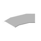 DKC EUROPE - W5 Coperchio Curva piana 45° base 400 sp 1 IX4