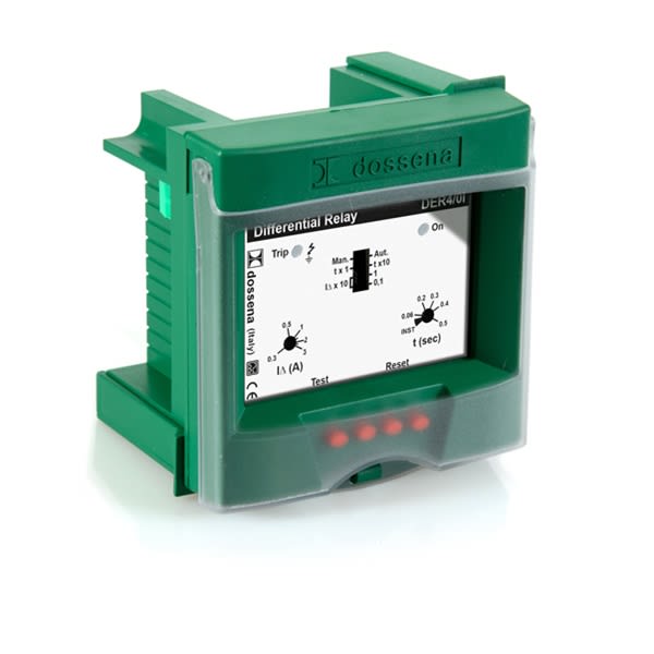 DOSSENA - DER4/0I 115/230/400Vca - 0,03÷30A DIFF. TIPO A 96X96