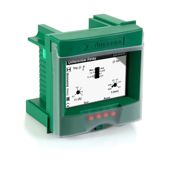 DOSSENA - DER4/0I 24÷60Vca/cc - 0,03÷30A DIFF. TIPO A 96X96 9DER4/0ICC