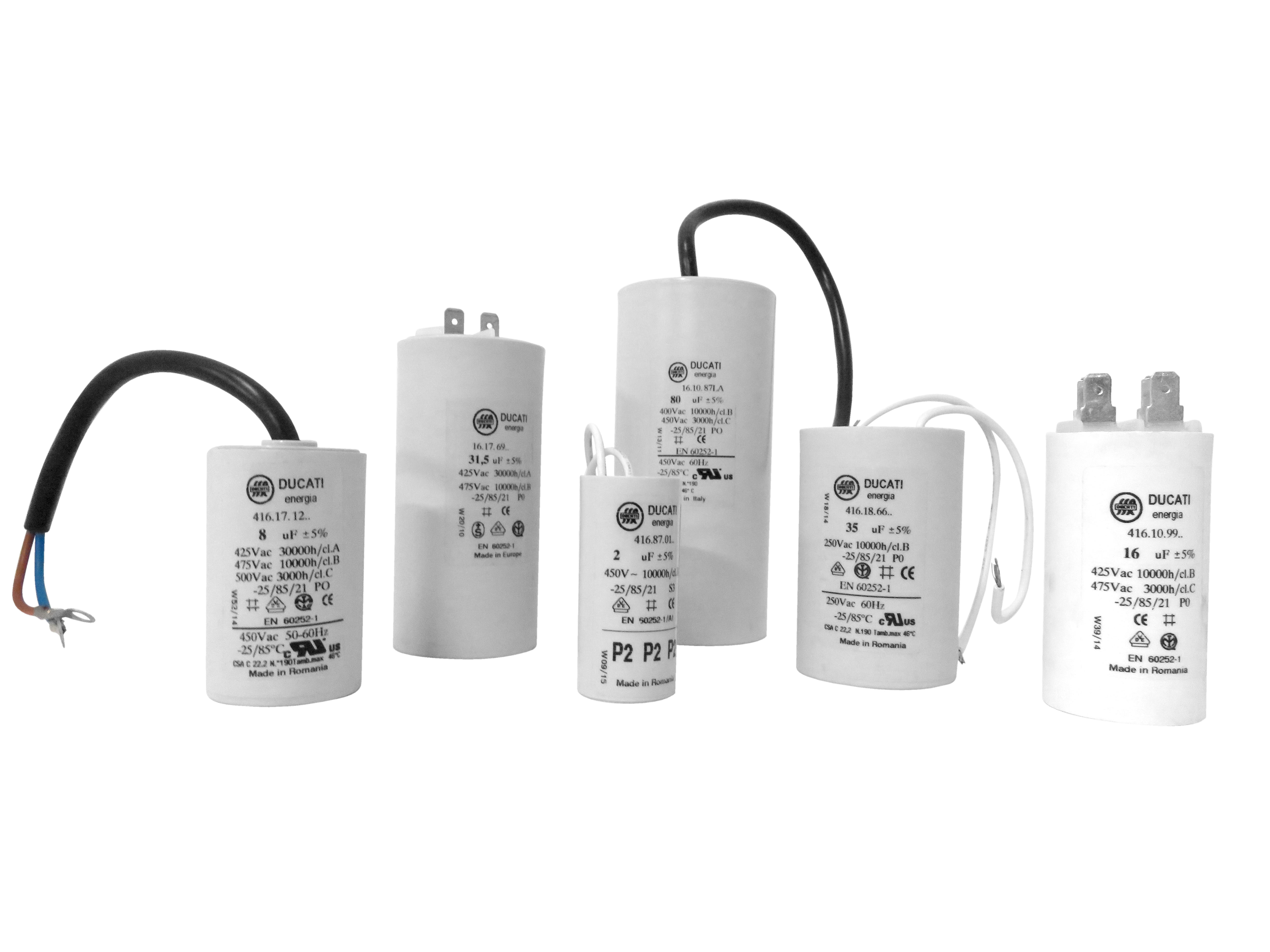 DUCATI ENERGIA - 9UF450V COND.MONO. DOPPIO-FASTON CODOLO