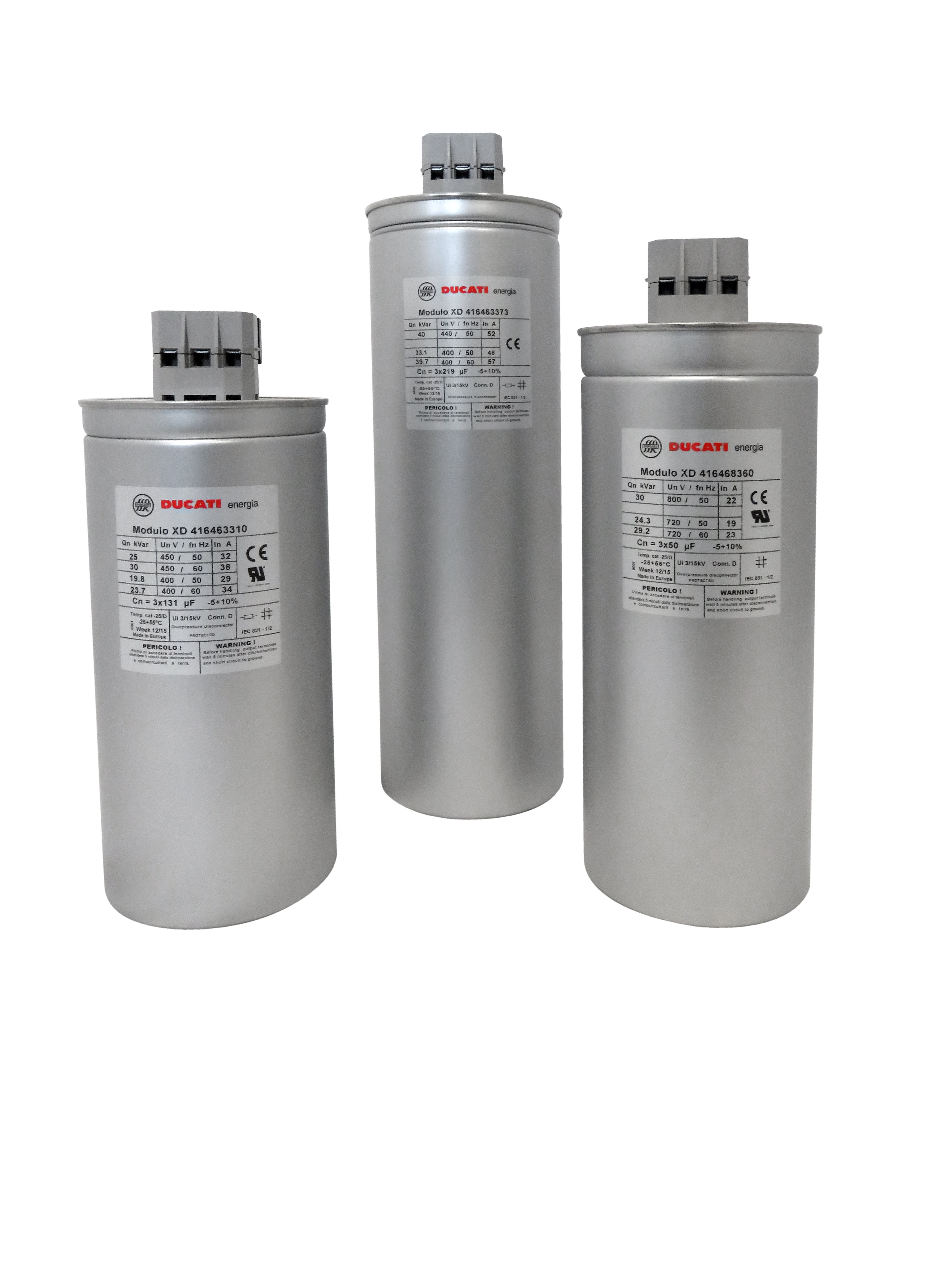 DUCATI ENERGIA - 3,33KVAR450V50HZ COND.MONOF. MONO