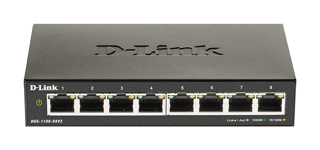 D_LINK - Switch Smart 8 porte Gigabit - (Rack)