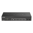 D_LINK - Switch gest L2+ 8 x 1Gb, 2 x SFP.