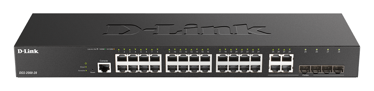 D_LINK - Switch gest L2+ 24 x 1Gb, 4 x SFP.