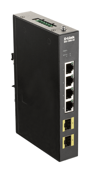 D_LINK - Switch industriale non gestito 4xGb, 2xSFP.