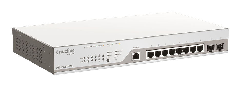 D_LINK - Switch Cloud 10x1GB POE130W 2xSFP LIC 1ANNO 1A.