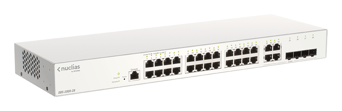 D_LINK - Switch Cloud 24x1GB, 4xCombo, licenza 1 anno.