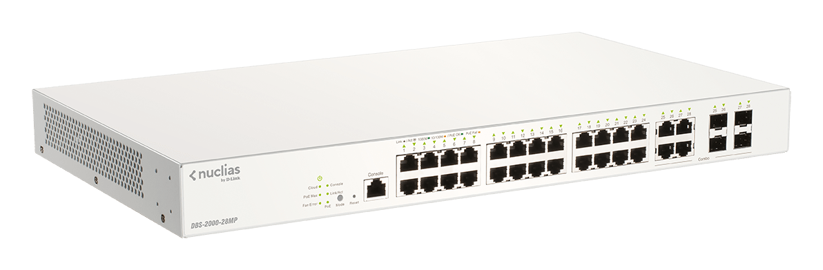 D_LINK - Switch Cloud 24x1GB, POE370W, 4xCombo, 1 Anno.