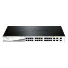 D_LINK - Switch gest 24x10/100 PoE 193W 2xGb 2xSFP/G.