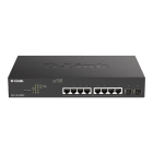 D_LINK - SWITCH SMART 8X1GB POE (130W), 2XSFP - R
