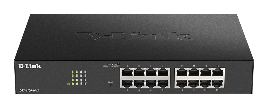 D_LINK - Switch Smart 16 porte Gigabit - (Rack) DGS-1100-16V2