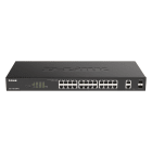 D_LINK - SWITCH SMART 24X1GB (POE 370W), 2XSFP -R
