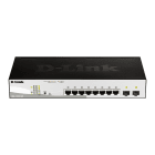 D_LINK - SWITCH SMART 8X1GB (POE 65W), 2XSFP -RAC