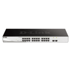 D_LINK - SWITCH SMART 24 X 1GB, 2 X SFP - RACK