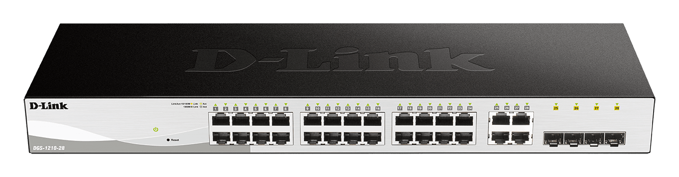 D_LINK - SWITCH SMART 24 X 1GB, 4 X SFP COMBO - R DGS-1210-28