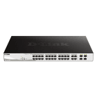 D_LINK - SWITCH SMART 24 X 1GB POE 370W, 4XSFP CO