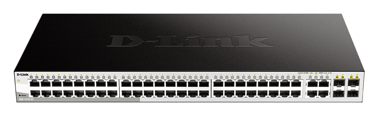 D_LINK - Switch Smart 48x1Gb, 4xSFP Combo - Rack.