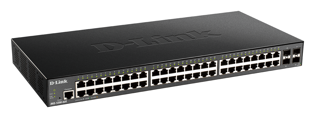 D_LINK - SMART SWITCH 48 X 1GB, 4 X SFP+, RACK PO