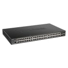 D_LINK - SMART SWITCH 48X1GB, POE 370W 4XSFP+, RA